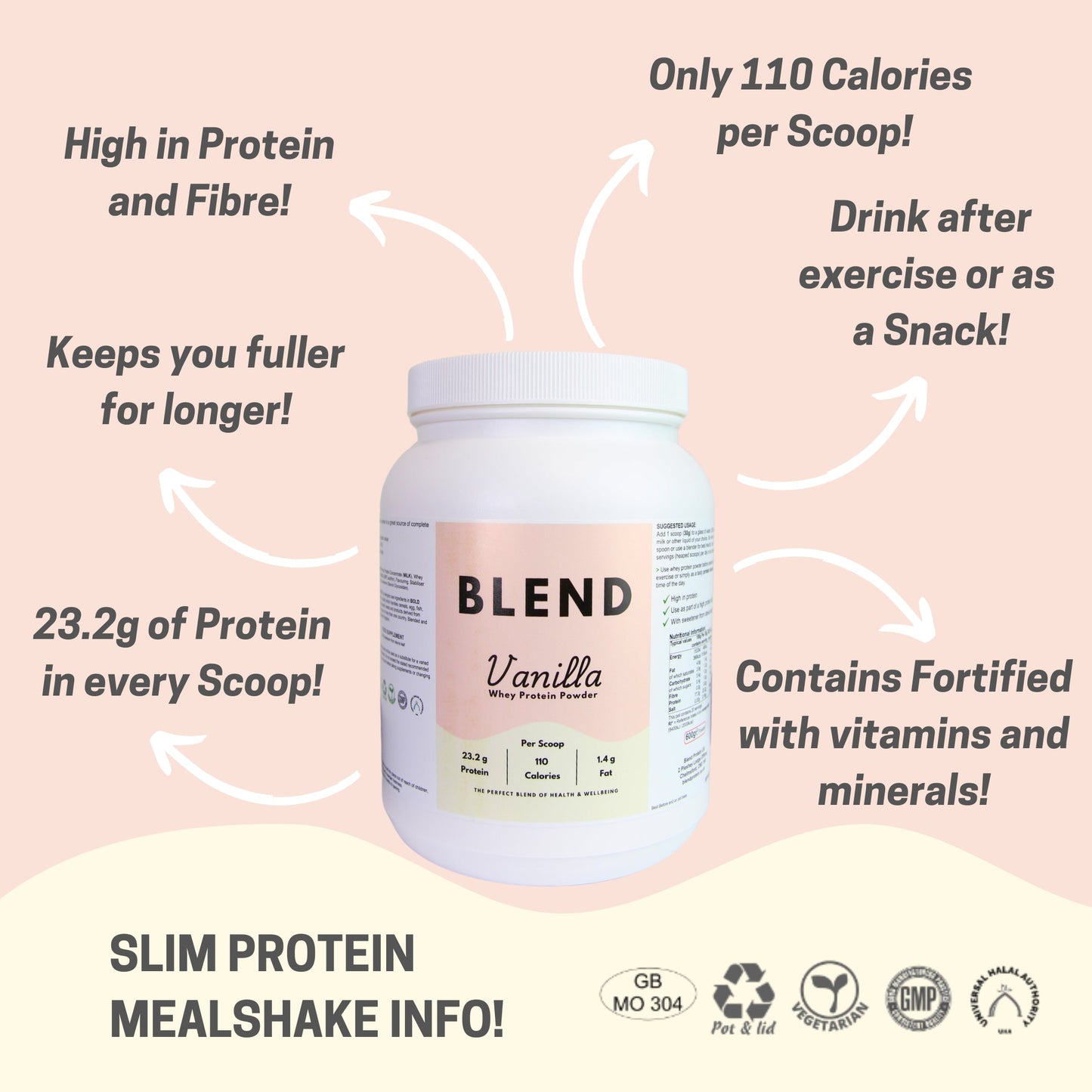 Whey Protein Powder - Vanilla Flavour
